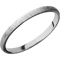 Meteorite + None Finish + 14K White Gold