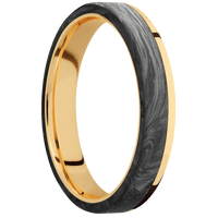 14K Yellow Gold + Polish Finish