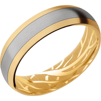 10K Yellow Gold + Satin Finish