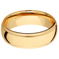 14K Yellow Gold + Polish , Polish Finish