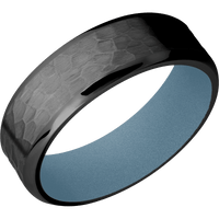 Zirconium + Hammer , Polish Finish + Polar Blue