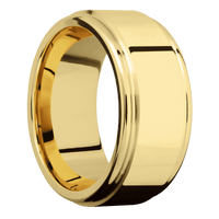 22K Yellow Gold + Polish , Polish Finish