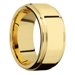 22K Yellow Gold + Polish , Polish Finish