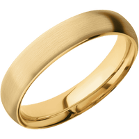10K Yellow Gold + Satin Finish