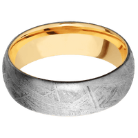 Meteorite + None Finish + 14K Yellow Gold