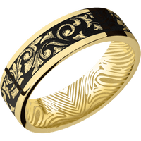 14K Yellow Gold + Polish Finish