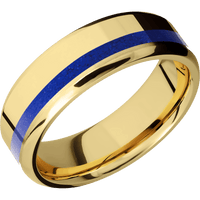 14K Yellow Gold + Polish , Polish Finish