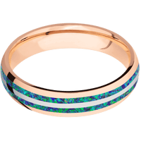 14K Rose Gold + Polish Finish