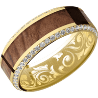10K Yellow Gold + Polish , Polish Finish