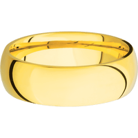 18K Yellow Gold + Polish Finish