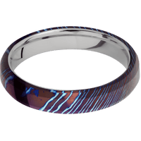 Titanium Damascus + Polish , Polish Finish + Titanium