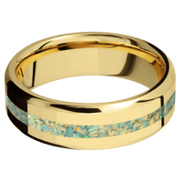 18K Yellow Gold + Polish , Polish Finish