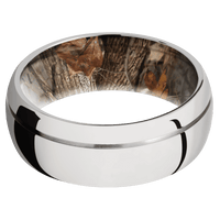 14K White Gold + Polish , Polish Finish + King's Woodland