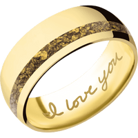 14K Yellow Gold + Polish , Polish Finish
