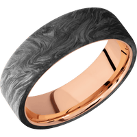 Forged Carbon Fiber + None Finish + 14K Rose Gold