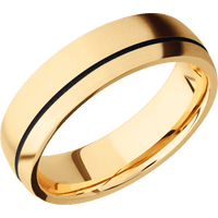14K Yellow Gold + Anglesatin , Satin Finish
