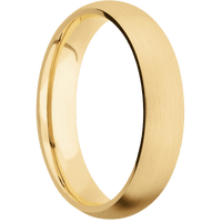 10K Yellow Gold + Satin Finish