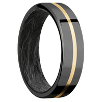 Zirconium + Polish Finish + Forged Carbon Fiber