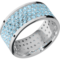 18K White Gold + Polish Finish