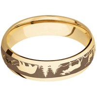 10K Yellow Gold + Polish Finish