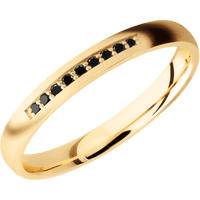 14K Yellow Gold + Satin Finish