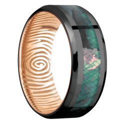 Zirconium + Polish , Polish Finish + 14K Rose Gold