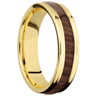 18K Yellow Gold + Satin , Polish Finish