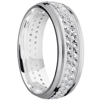 10K White Gold + Polish , Polish Finish