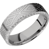 10K White Gold + Anglestone , Polish Finish