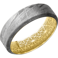 Meteorite + None Finish + 22K Yellow Gold