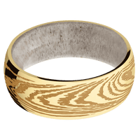 10K Yellow Gold + Polish Finish + Antler