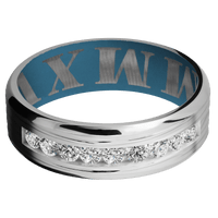 Cobalt Chrome + Treebark3 , Polish Finish + Royal Blue