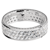 14K White Gold + Polish Finish
