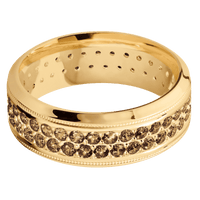 14K Yellow Gold + Polish , Polish Finish