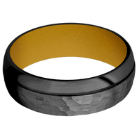 Zirconium + Hammer , Satin Finish + Metallic Yellow