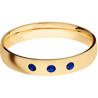 14K Yellow Gold + Anglesatin Finish