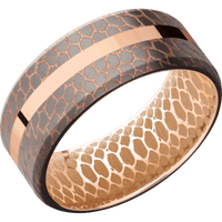 Superconductor + Beadetched , Beadetched Finish + 14K Rose Gold