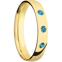 18K Yellow Gold + Polish Finish