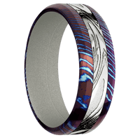 Titanium Damascus + Polish , Polish Finish + Gun Metal Grey