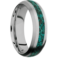 14K White Gold + Anglestone , Bead Finish