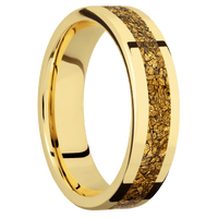 18K Yellow Gold + Polish Finish