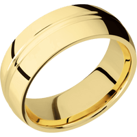 14K Yellow Gold + Polish , Polish Finish
