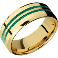 22K Yellow Gold + Polish , Polish Finish