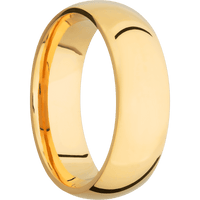 14K Yellow Gold + Polish Finish