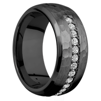Zirconium + Hammer , Polish Finish