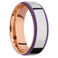 18K Rose Gold + Polish , Polish Finish