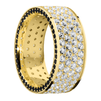 18K Yellow Gold + Polish Finish