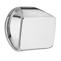 Extra Large Rectangle signet ring (24x17mm) in Titanium, with a Wide style band.