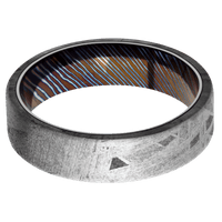 Meteorite + None Finish + Titanium Damascus