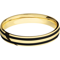 14K Yellow Gold + Polish Finish